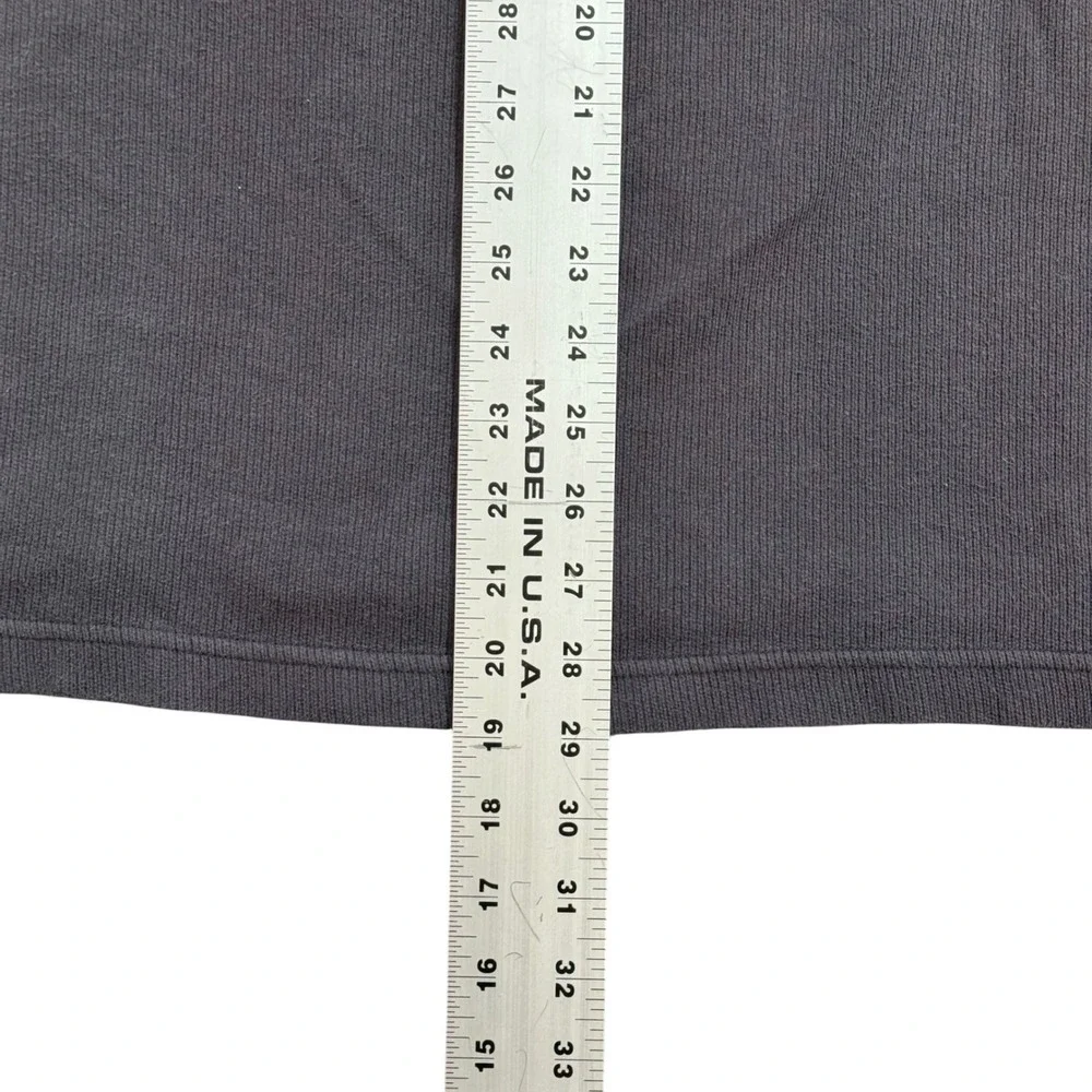 Hollister Mens XXL Blue Grey Colorblock Ribbed Long Sleeve‎ Cotton T-Shirt